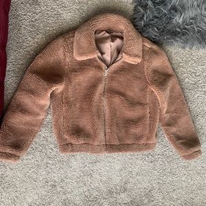 Divided teddy jacket